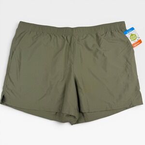 Columbia Sandy River II Shorts Womens XXL Green Omni-Shield Hiking Camping New